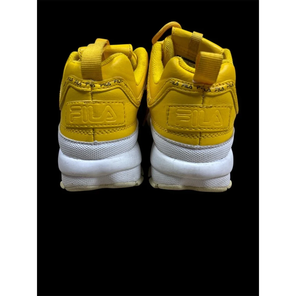 Fila Disruptor II Yellow Chunky Platform Sneakers Size US 6 EUR‎ 38.5